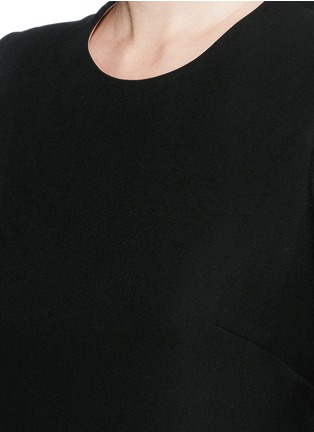 细节 - 点击放大 - VALENTINO GARAVANI - 披风袖真丝上衣