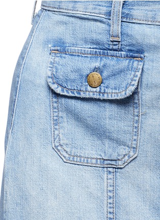 细节 - 点击放大 - CURRENT/ELLIOTT - THE SALLY须边牛仔半身裙