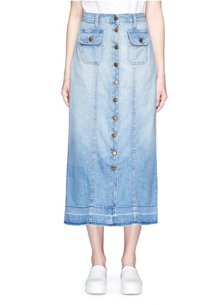 首图 - 点击放大 - CURRENT/ELLIOTT - THE SALLY须边牛仔半身裙