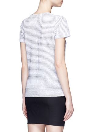 背面 - 点击放大 - RAG & BONE - 横纹亚麻混棉T恤