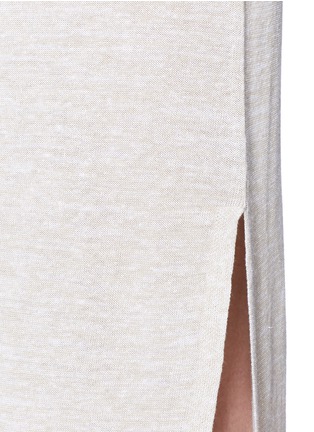 细节 - 点击放大 - THEORY - DANTINE腰带结饰混亚麻针织连衣裙