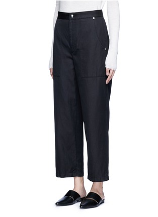 正面 -点击放大 - HELMUT LANG - 单色棉混亚麻阔腿裤