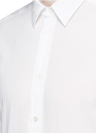 细节 - 点击放大 - BOGLIOLI - 单色纯棉衬衫