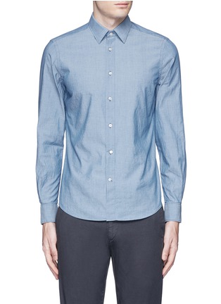 首图 - 点击放大 - BOGLIOLI - 单色纯棉青年布衬衫