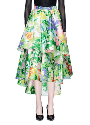 首图 - 点击放大 - Richard Quinn - 花卉图案不对称层叠半身裙