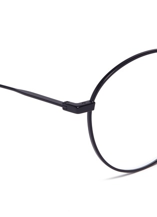 细节 - 点击放大 - SAINT LAURENT - 金属圆框平光眼镜