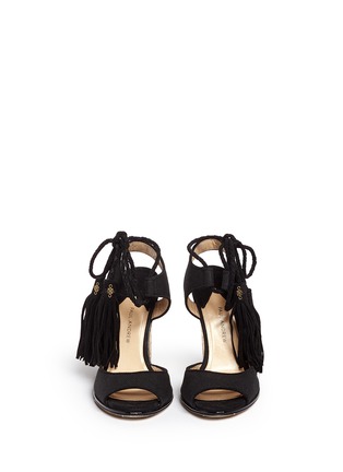 正面 - 点击放大 - PAUL ANDREW - 针织纹理鱼嘴坡跟凉鞋