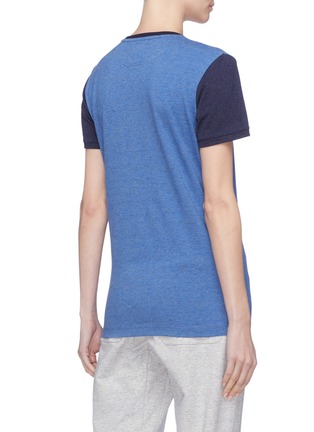 背面 - 点击放大 - LNDR - Spring品牌标志拼色混有机棉功能T恤