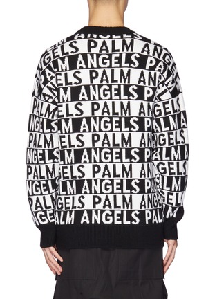 背面 - 点击放大 - Palm Angels - 品牌名称拼色条纹针织衫