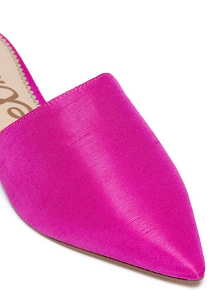 SAM EDELMAN 'Rumi' silk satin mules FUCHSIA SATIN 女士