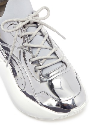 细节 - 点击放大 - STELLA MCCARTNEY - Eclypse金属感厚底运动鞋