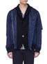 首图 - 点击放大 - SACAI - 仿两件式麦尔登呢拼接夹棉MA-1飞行员夹克