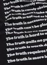  - SACAI - x The New York Times Truth英文标语纯棉T恤