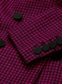  - BLAZÉ MILANO - Fair and Square天鹅绒拼接双排扣羊毛西服外套