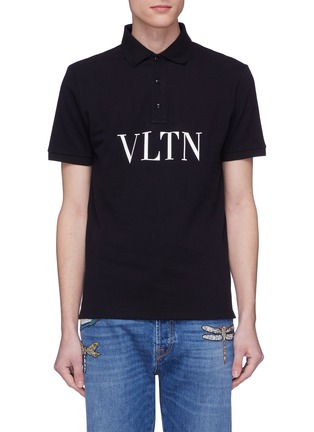 首图 - 点击放大 - VALENTINO GARAVANI - VLTN品牌名称纯棉polo衫