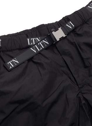  - VALENTINO GARAVANI - VLTN品牌名称腰带短裤