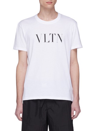 首图 - 点击放大 - VALENTINO GARAVANI - VLTN品牌名称印花纯棉T恤
