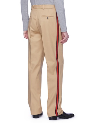 背面 - 点击放大 - CALVIN KLEIN 205W39NYC - 针织侧条纹斜纹布长裤