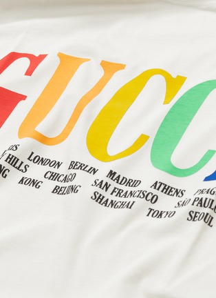  - GUCCI - Gucci Cities品牌及城市名称纯棉T恤