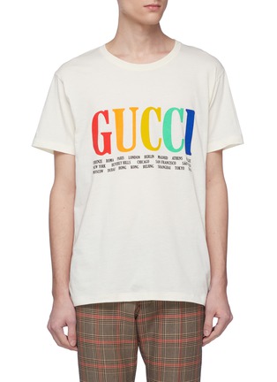 首图 - 点击放大 - GUCCI - Gucci Cities品牌及城市名称纯棉T恤