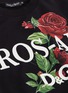  - DOLCE & GABBANA - 和服袖玫瑰图案纯棉卫衣