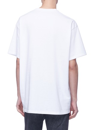 背面 - 点击放大 - BALENCIAGA - 品牌名称oversize纯棉T恤