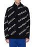 首图 - 点击放大 - BALENCIAGA - 品牌名称半开襟oversize针织衫