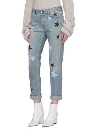 正面 -点击放大 - STELLA MCCARTNEY - 五角星图案有机棉质水洗牛仔裤