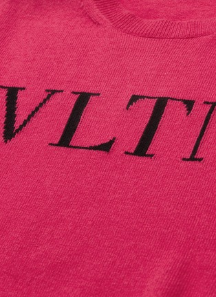  - VALENTINO GARAVANI - VLTN品牌名称初剪羊毛混羊绒针织衫