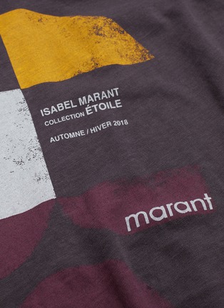  - ISABEL MARANT ÉTOILE - Tewel几何品牌标志纯棉T恤
