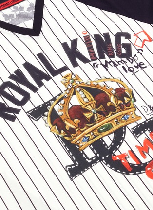  - DOLCE & GABBANA - Royal King英文字皇冠图案纯棉T恤