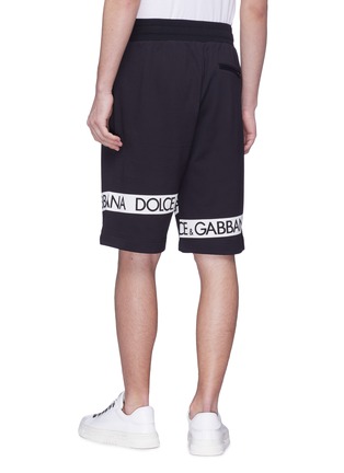 背面 - 点击放大 - DOLCE & GABBANA - 品牌名称抽绳短裤