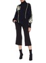 模特儿示范图 - 点击放大 - SONIA RYKIEL - 花卉提花oversize针织衫