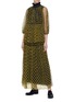 模特儿示范图 - 点击放大 - CECILIE BAHNSEN - Netti蝴蝶结系带小立领纯棉衬衫裙