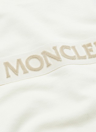 - MONCLER - Maglia天鹅绒品牌名称纯棉卫衣