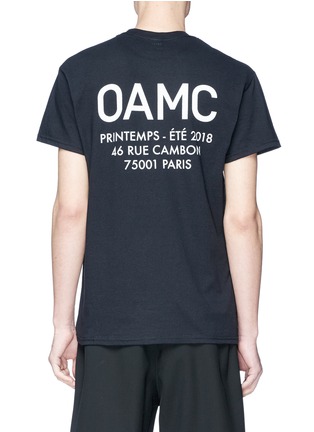 背面 - 点击放大 - OAMC - 品牌名称印花纯棉T恤
