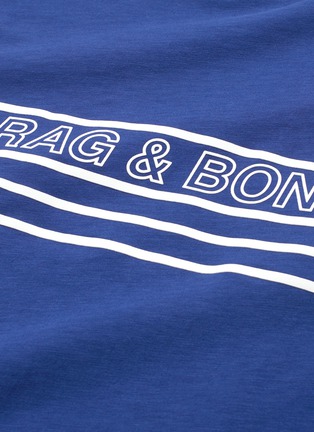  - RAG & BONE - Universal品牌名称条纹纯棉T恤