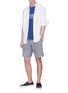 模特儿示范图 - 点击放大 - RAG & BONE - Universal品牌名称条纹纯棉T恤