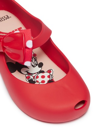 细节 - 点击放大 - MELISSA - x Disney Ultragirl Minnie II幼儿款立体蝴蝶结哑光果冻鞋