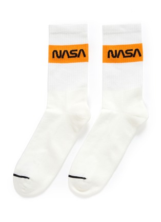 首图 - 点击放大 - HERON PRESTON - x NASA条纹印花罗纹针织袜