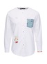 首图 - 点击放大 - Atelier & Repairs - Silk White纹理印花口袋缝线纯棉衬衫