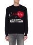 首图 - 点击放大 - DOLCE & GABBANA - L'Amore è BELLEZZA标语嵌花羊绒针织衫
