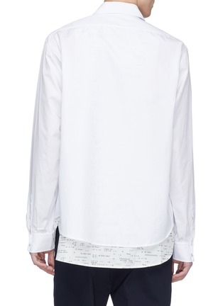 背面 - 点击放大 - 3.1 PHILLIP LIM - 双层设计收据印花纯棉衬衫