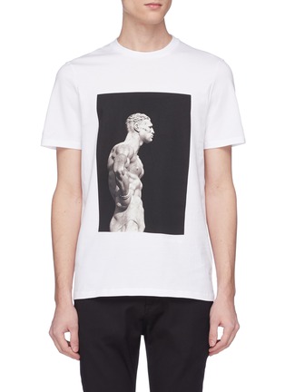 首图 - 点击放大 - NEIL BARRETT - 希腊雕像印花棉质T恤