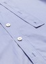  - WOOYOUNGMI - 植绒品牌标志条纹纯棉衬衫