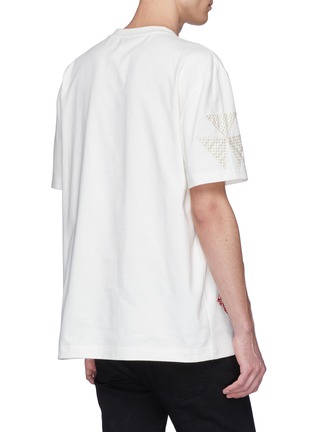 背面 - 点击放大 - CALVIN KLEIN 205W39NYC - 几何印花布饰拼贴纯棉T恤