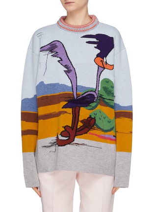 首图 - 点击放大 - CALVIN KLEIN 205W39NYC - x Looney Tunes™ Road Runner图案初剪羊毛针织衫