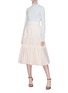 模特儿示范图 - 点击放大 - CALVIN KLEIN 205W39NYC - 品牌名称刺绣高领针织衫