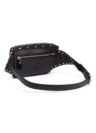 细节 - 点击放大 - VALENTINO GARAVANI - Valentino Garavani Rockstud Spike铆钉绗缝纳帕小羊皮腰包