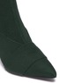 细节 - 点击放大 - MERCEDES CASTILLO - Kera High拼接设计斜纹布高跟短靴